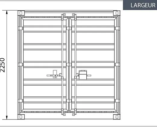 Container 15' pieds jaune – Image 6