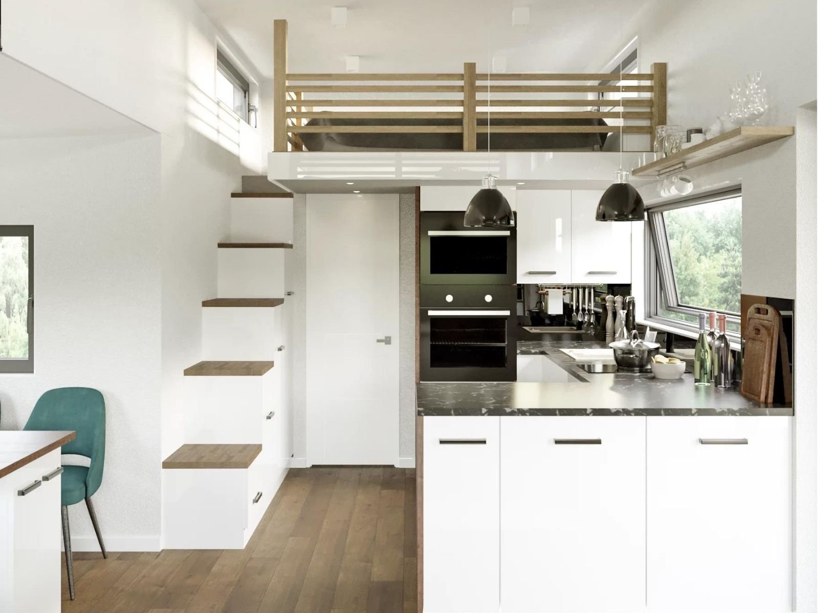 Maison modulaire avec mezzanine – 37 m² – Image 6