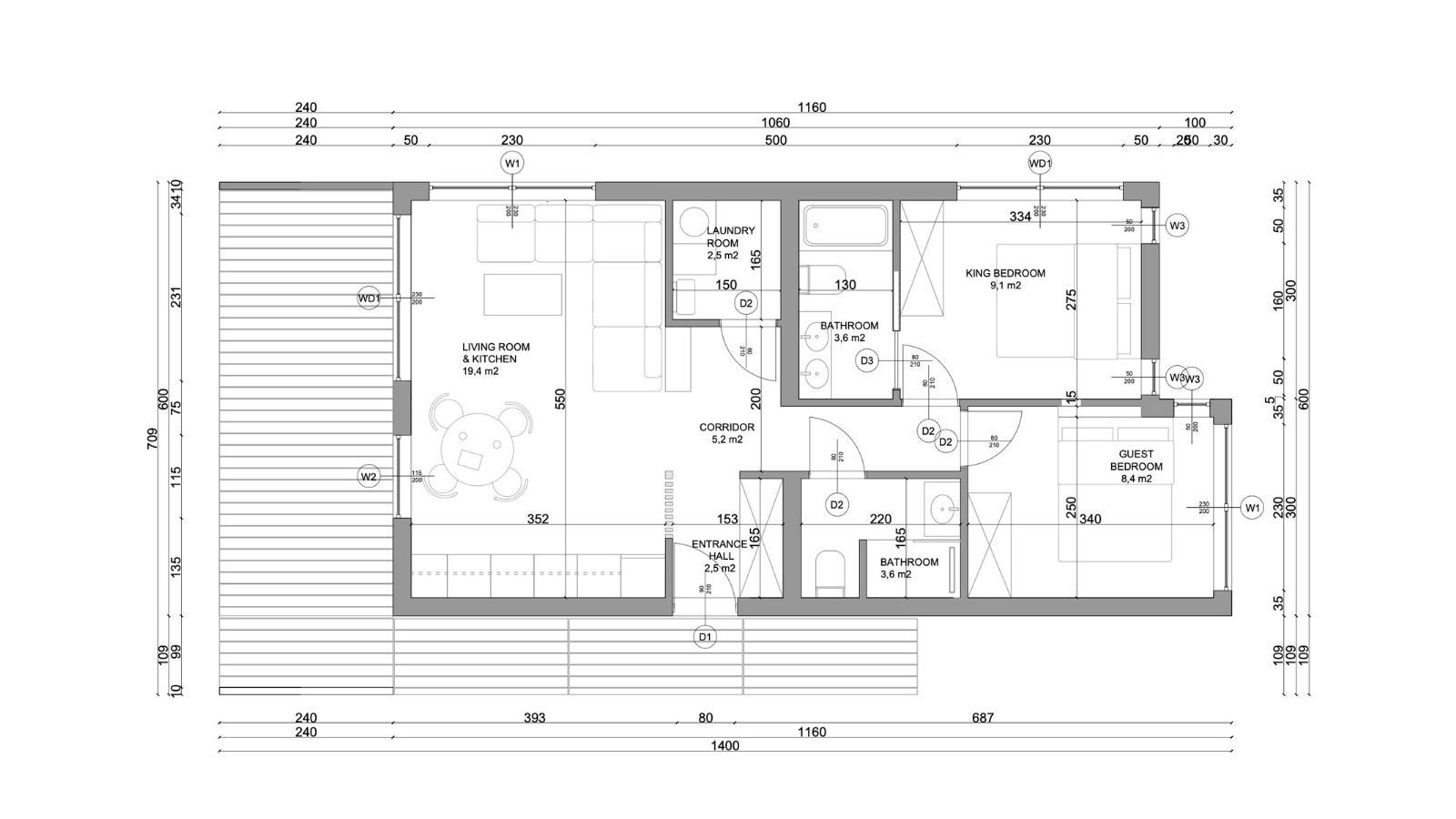 Maison modulaire clé en main de 67 m², architecture espagnole – Image 2