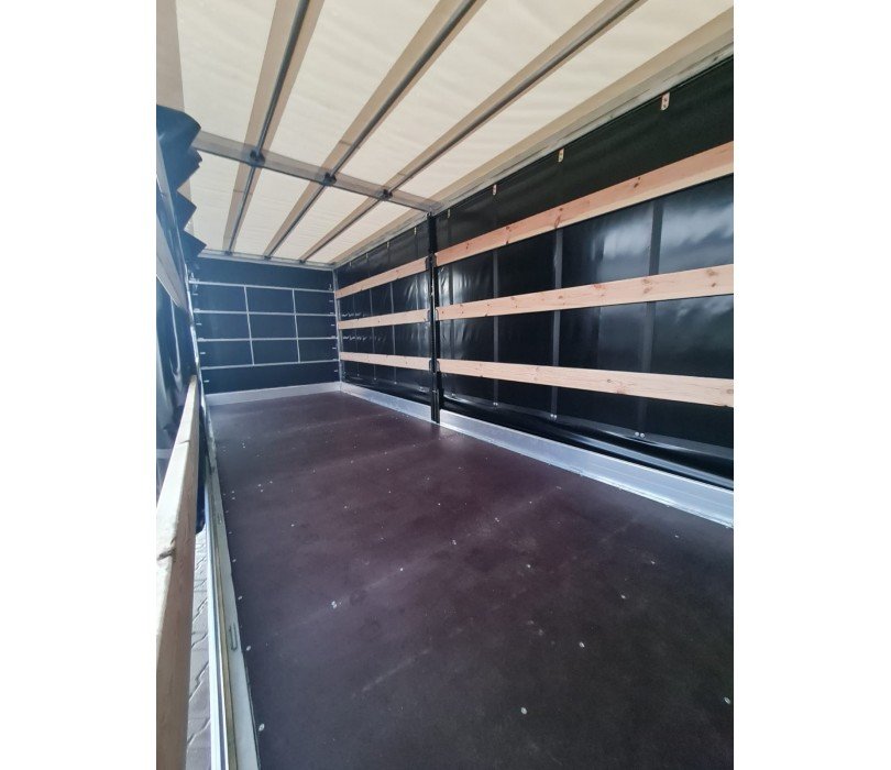 Remorque porte-voitures 620 x 210 x 240 cm avec rideaux coulissants sur 2 côtés, poids total autorisé en charge jusqu'à 3 500 kg, transporteur universel – Image 3